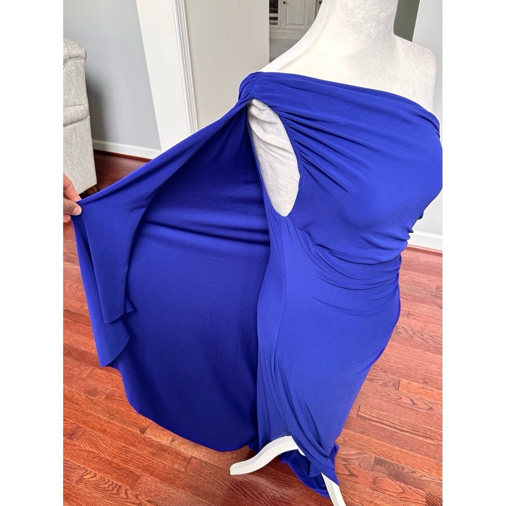 Lauren Ralph Lauren Green Label Black Tie Luxury Evening Gown Royal Blue - Picture 9 of 10